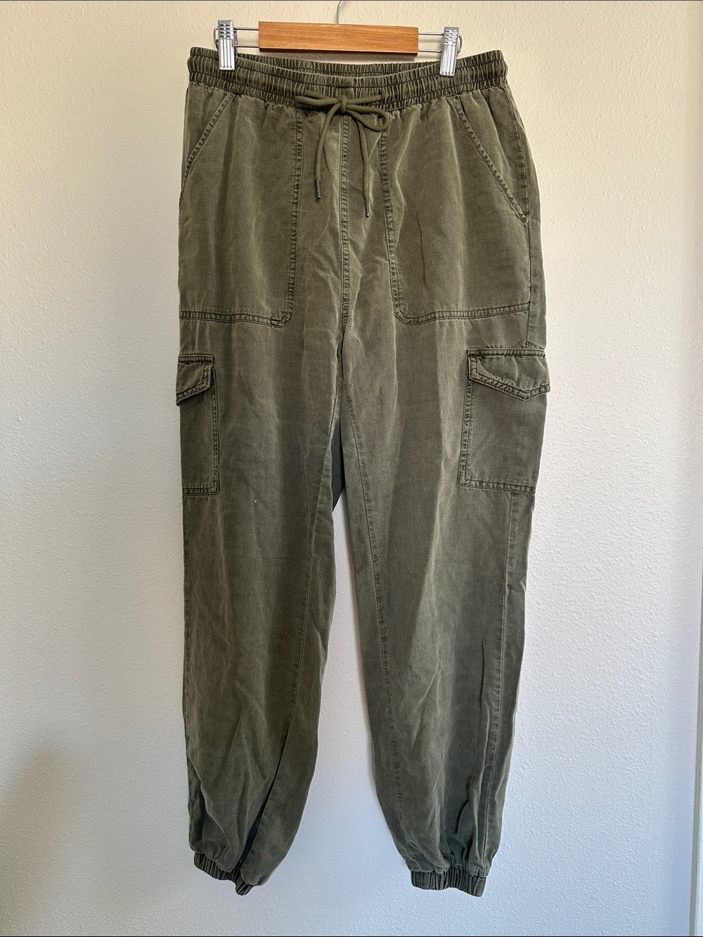 7 For All Mankind Olive Green Cargo Jogger Pants